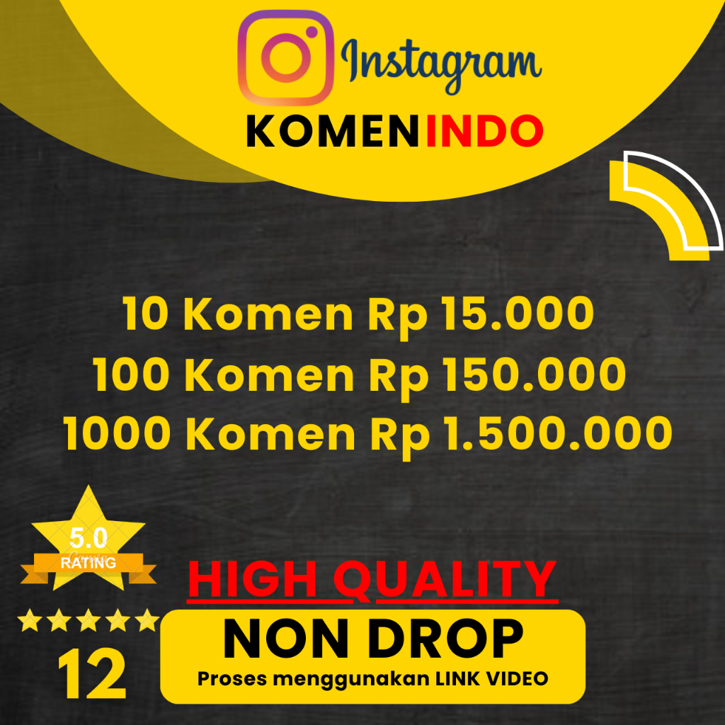 Komentar Instagram Indonesia - HIGH QUALITY - Real Akun Indo