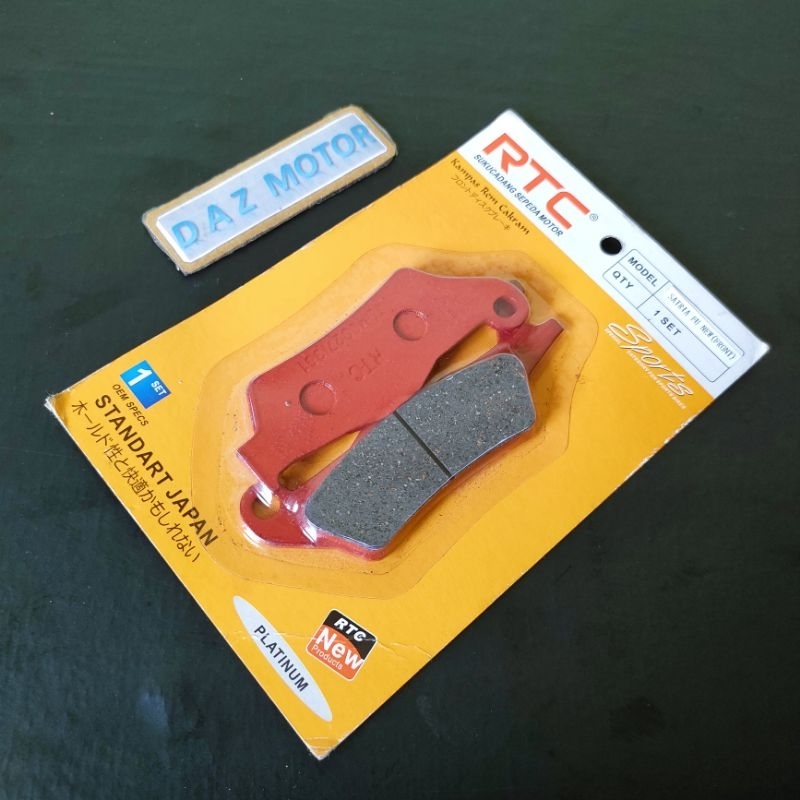 KAMPAS REM DEPAN CAKRAM DISC PAD SATRIA F 150 FI FU FI INJEKSI GSX 150 R GSX 150 S RTC PLATINUM RED 