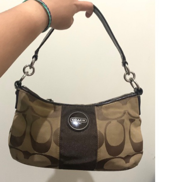 Coach Shoulderbag Canvas Vintage ( preloved )