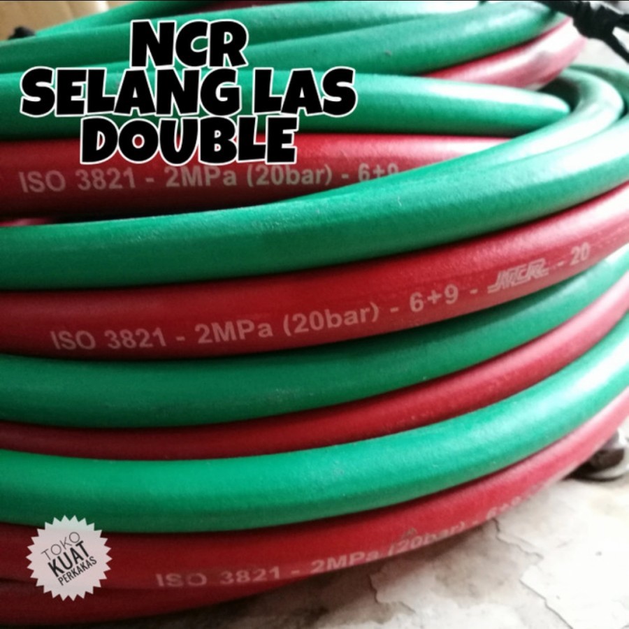 RB Selang Las Double NCR Twin Welding Hose Oksigen / LPG Meteran Eceran