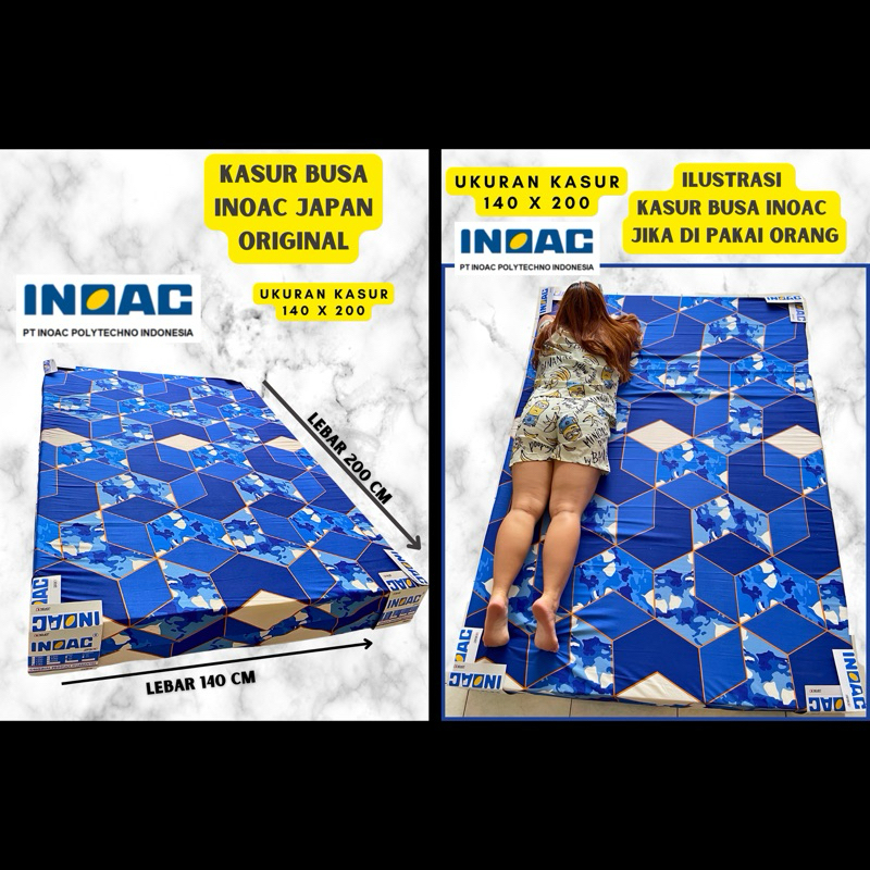 Kasur Busa INOAC 140x200x20 Original EON LIGHT GREEN Tebal 20cm GARANSI 15 Tahun D 23 Ukuran 200, 18