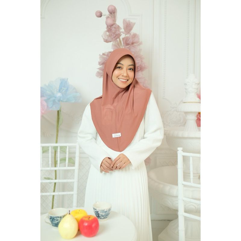 KENAN HIJAB ORI - LANA//HIJAB BERGO INSTAN PET BAHAN JERSEY //BERGO UKURAN L