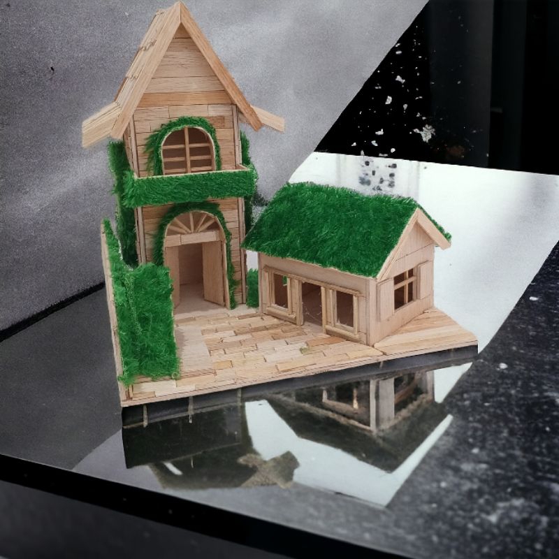 miniatur maket rumah Castell