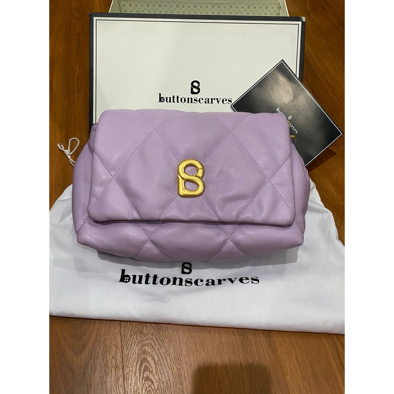 Buttonscarves Zoey Bag Lilac Preloved Defect
