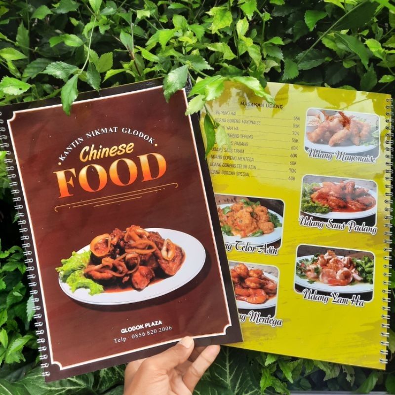 

Buku Menu custom bisa untuk menu makanan menu sebuah produk atau bisa di jadikan katalog