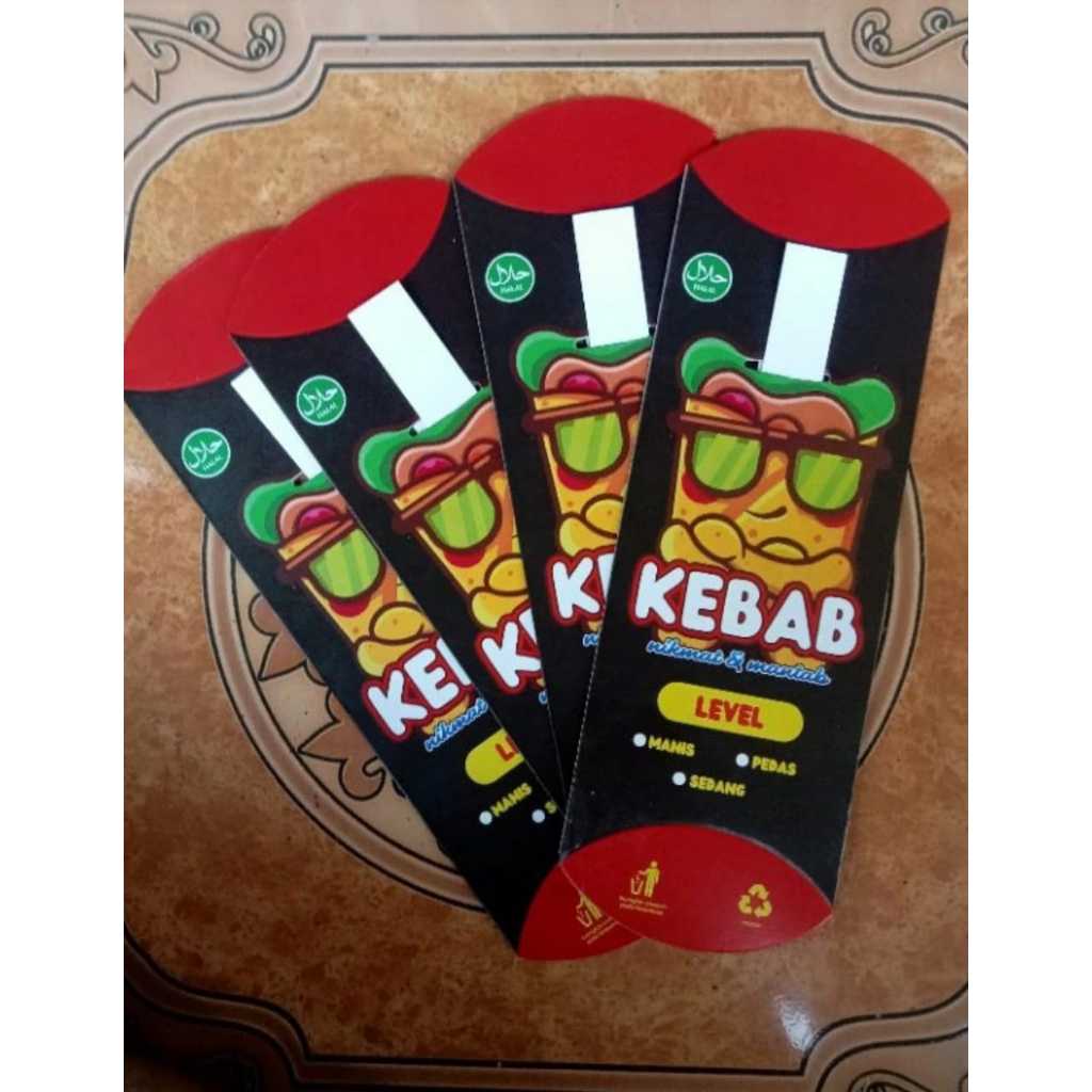 

25 Lembar bungkus kebab / Kemasan kebab / Wadah kebab / Dus kebab / Kotak kebab / Box kebab