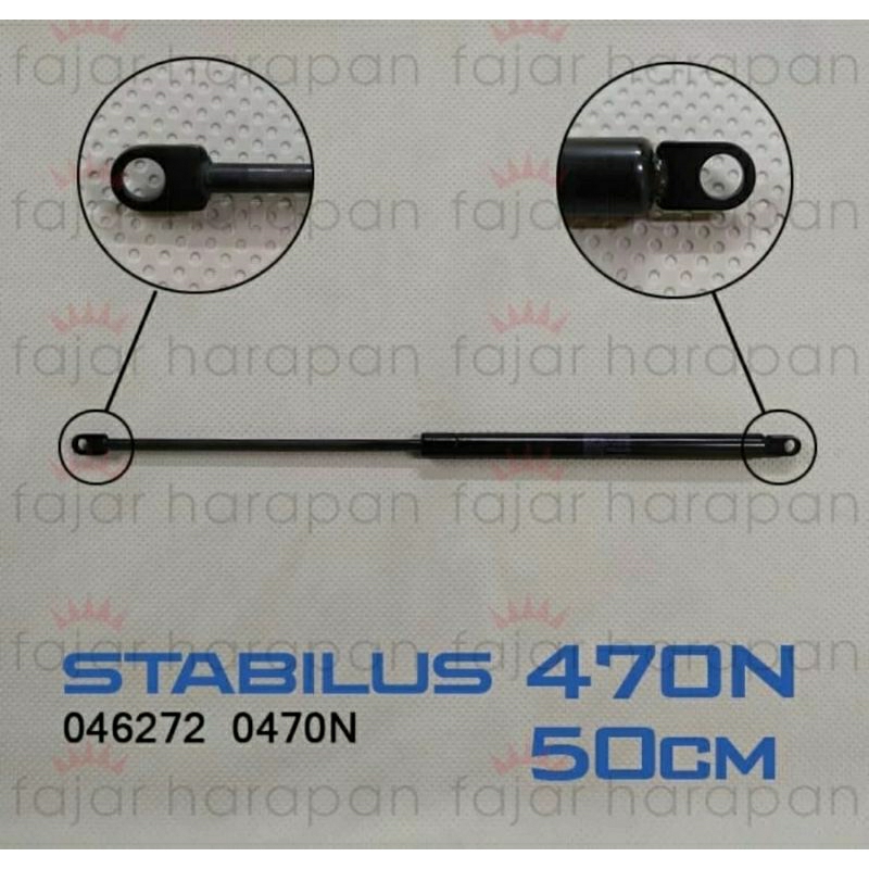 Gas spring Stabilus 046272 470Newton 50Cm