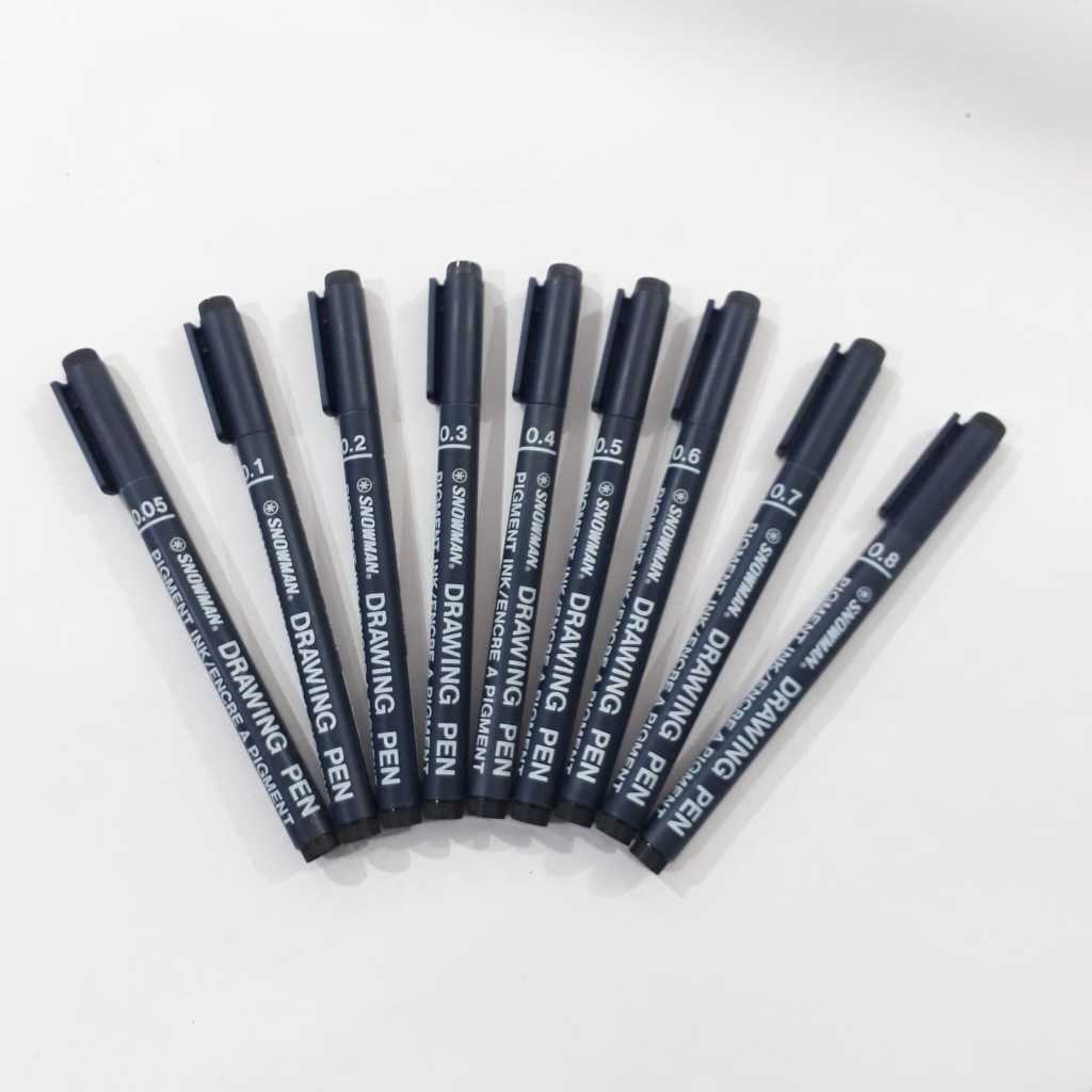 

drawing pen 0.2, drawing pen 0,2, drawing pen snowman 0.2, pulpen gambar