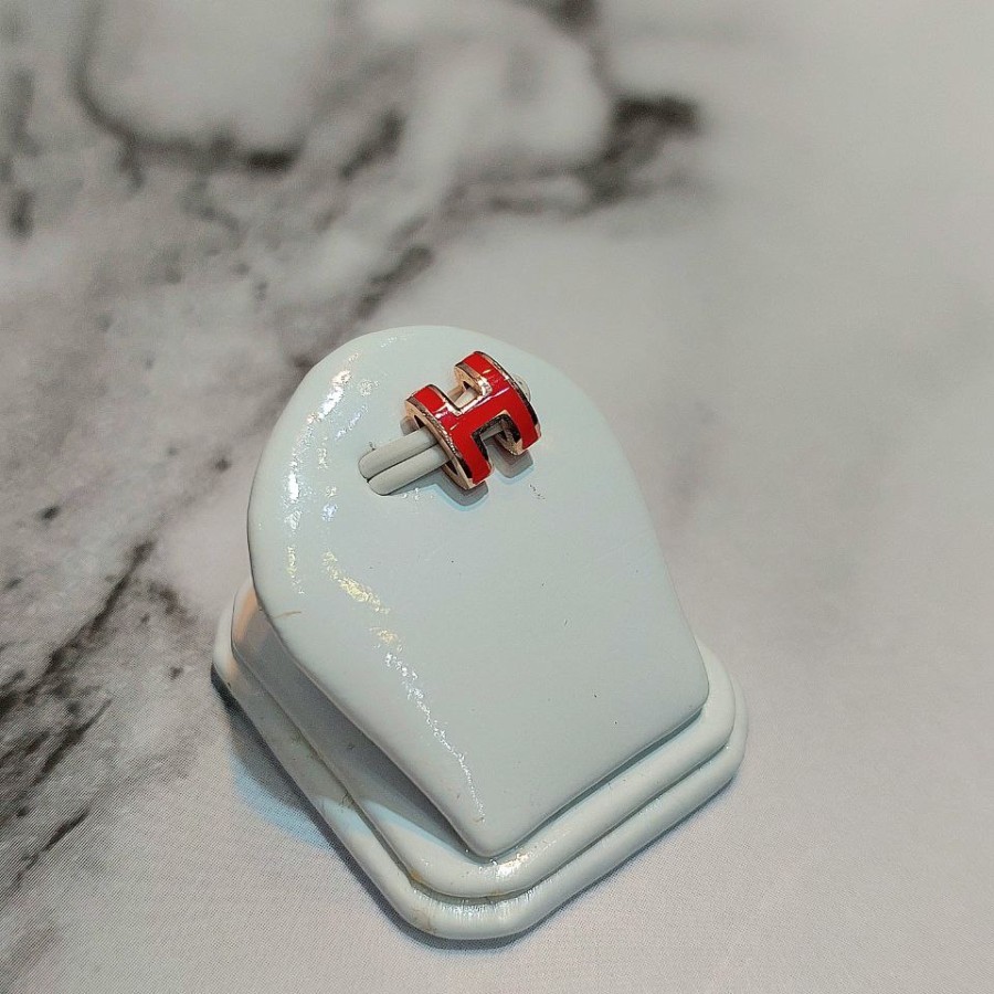 Perhiasan Emas Wanita Liontin Fashion Rosegold cat merah 0.54 Gram 17k 750 (LH65)