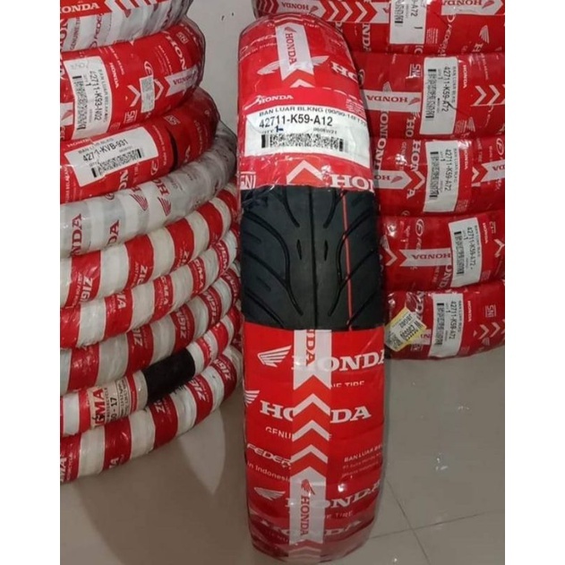 BAN ORIGINAL HONDA AHM FEDERAL 90/90-14 FREE PENTIL FT235 42711-K59-A12 90 90 14 Asli LUAR DEPAN BEL
