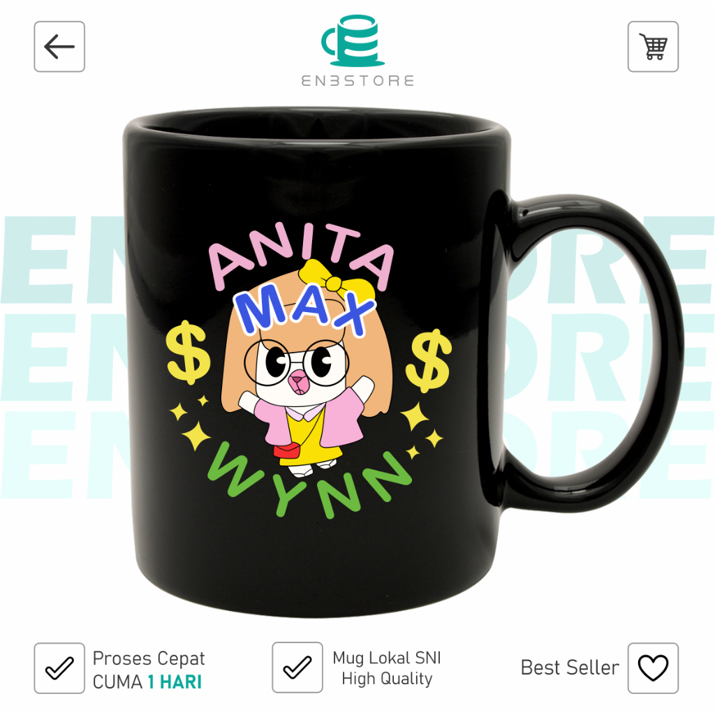 gelas mug hitam dj drake anita max wynn