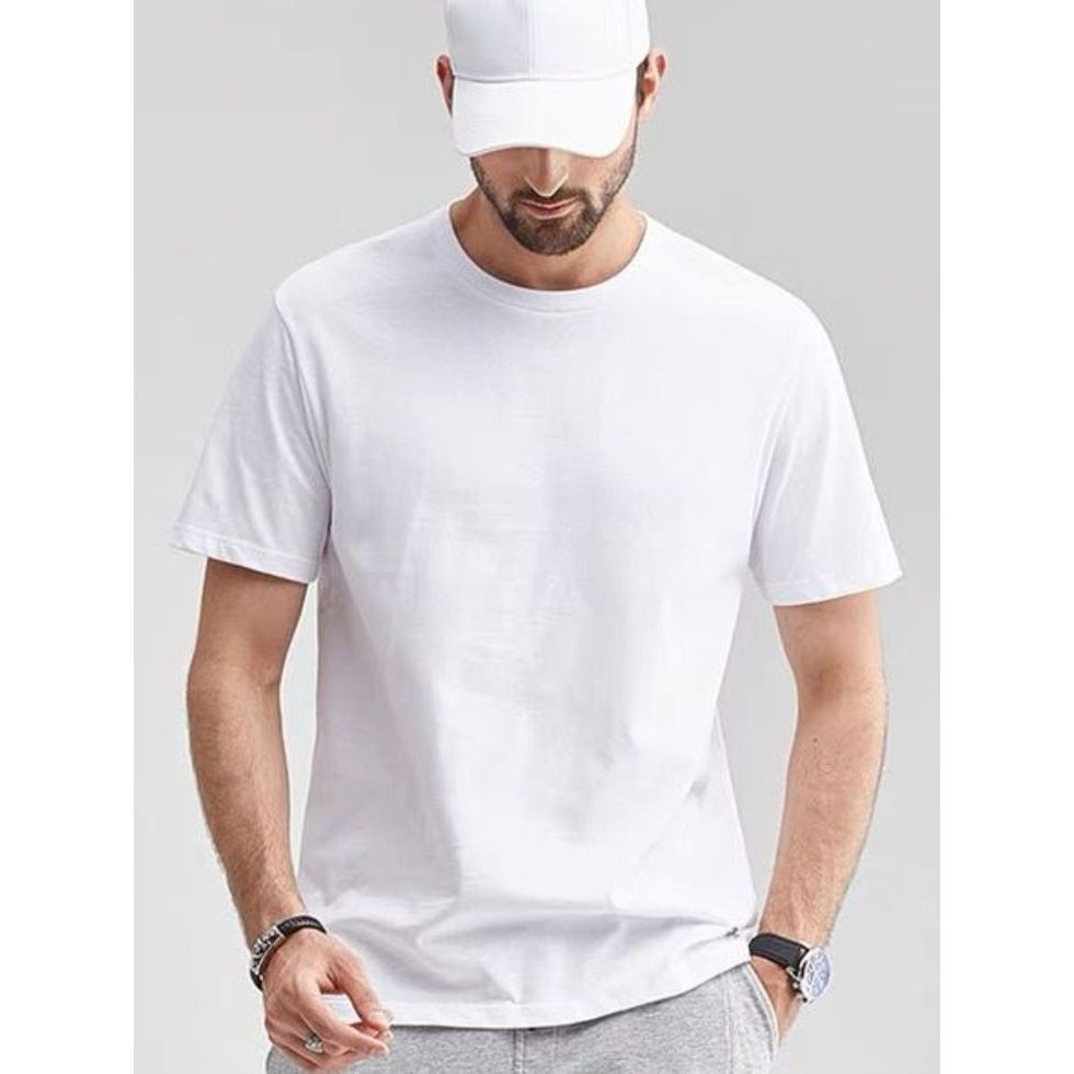 KAOS BASIC PUTIH LENGAN PENDEK KATUN COMBED 30S | KAOS OVERSIZE OBLONG PRIA DAN WANITA | KAOS JUMBO 