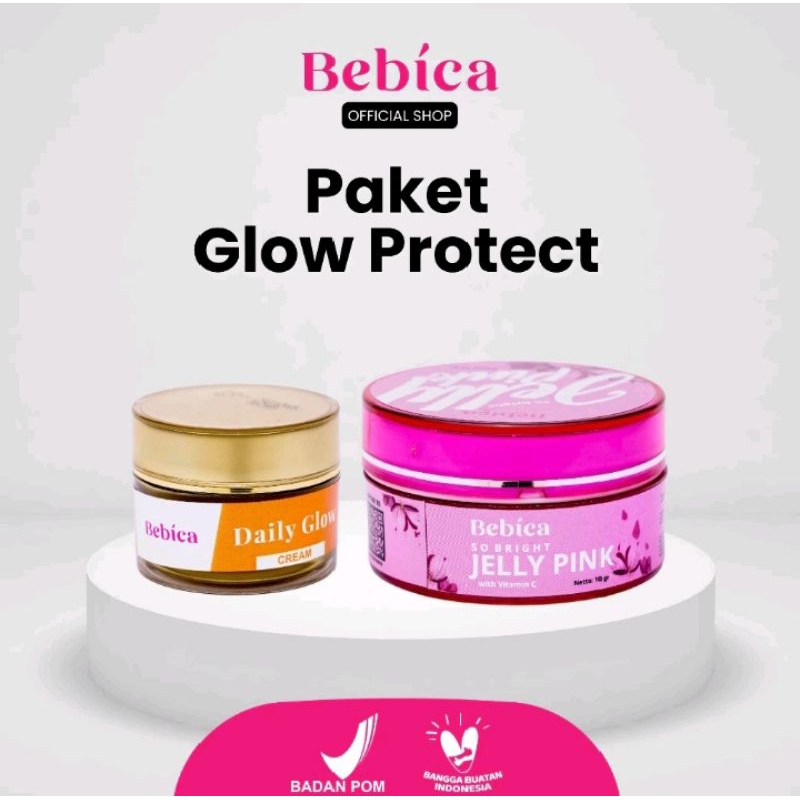 (READY) PAKET DAILY GLOW+JELLY PINK BEBICA