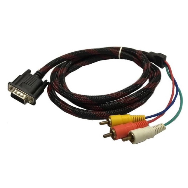ba Kabel VGA To RCA 15Meter CABLE VGA TO 3AV15M