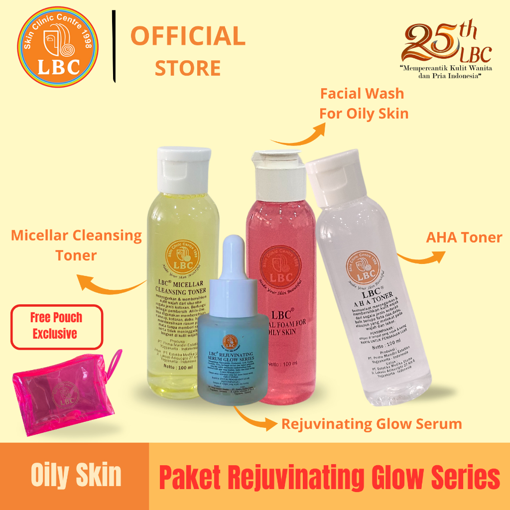 LBC Paket Rejuvinting Glow Series For Oily Skin (FREE POUCH)