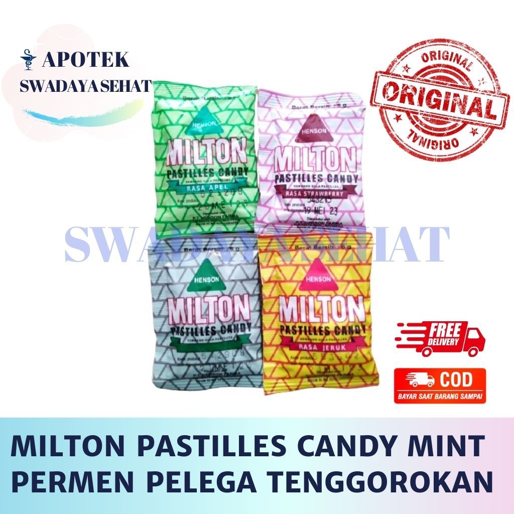 

MILTON Pastilles Candy Permen Mint Sachet Random - Pelega Tenggorokan