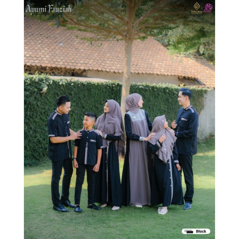 Sarimbit Ayumi Fauziah by Emka hijab warna Black