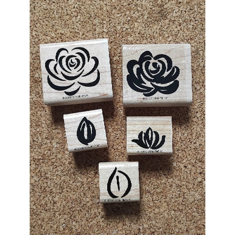 Stempel kayu vintage_