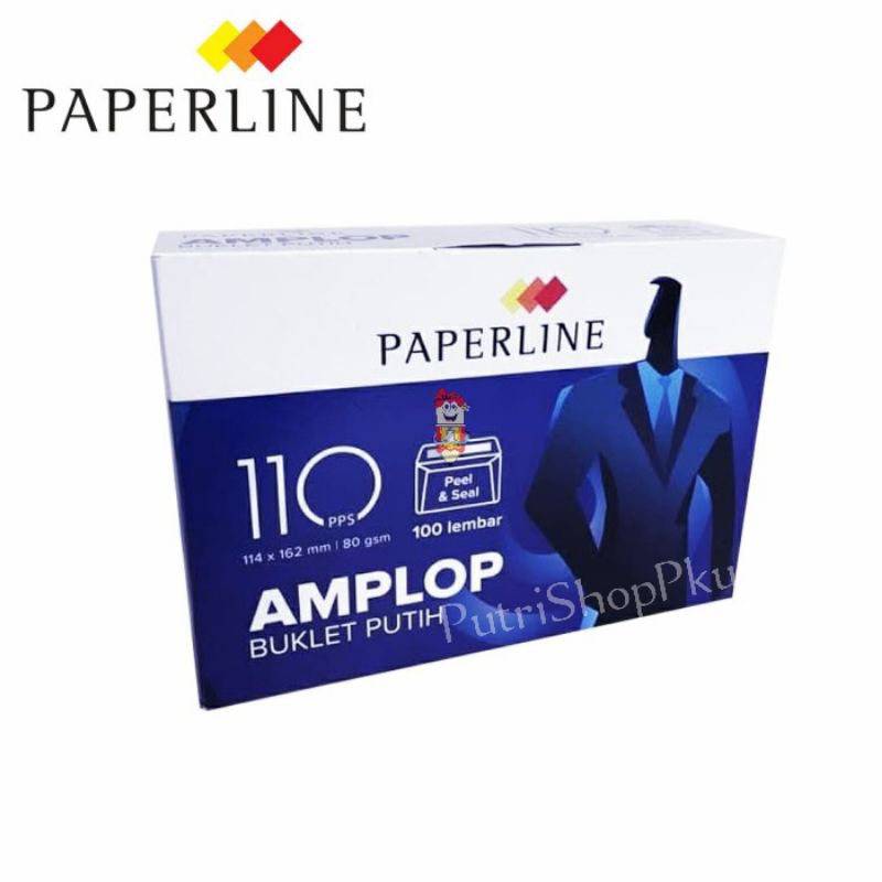 

Amplop Putih Paperline 110 Pps dengan lem perekat