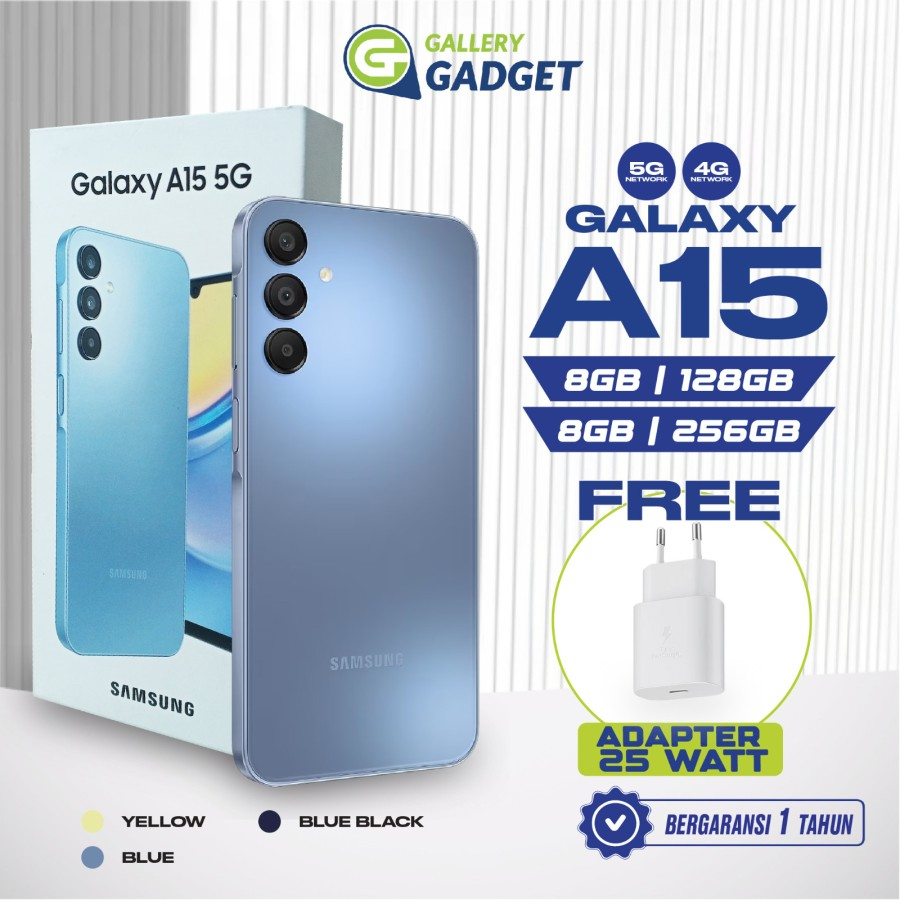 Samsung Galaxy A15 5G 4G 8/128 8/256 8GB 128GB 256GB HP Handphone Terbaru Termurah Garansi Resmi