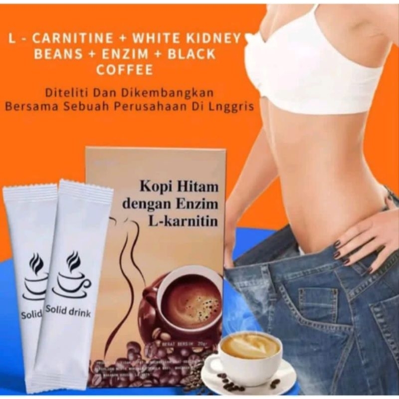 

Kopi l karnitin kopi bubuk rendah lemak instan seduh