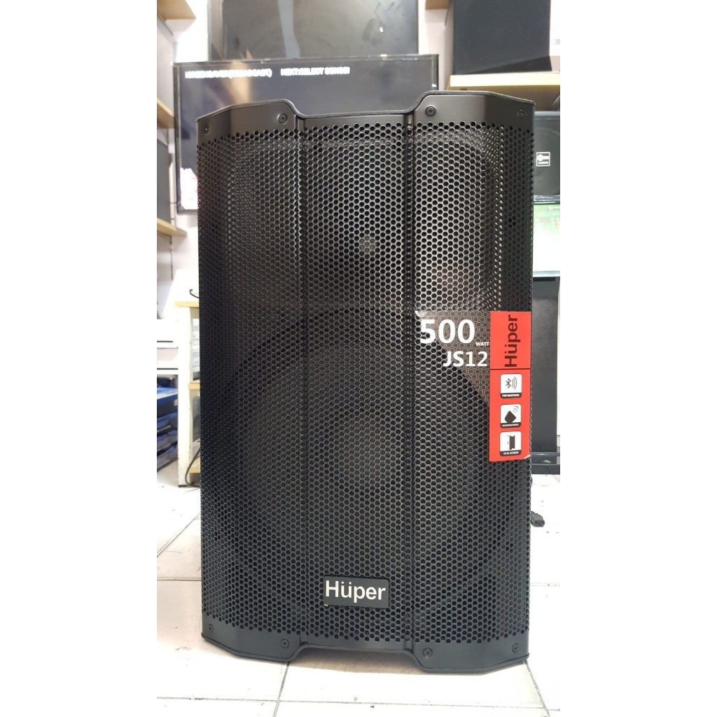 SPEAKER AKTIF HUPER JS 12 / JS-12 / JS12 12 INCH 1000 WATT HARGA SEPASANG RESMI HUPER