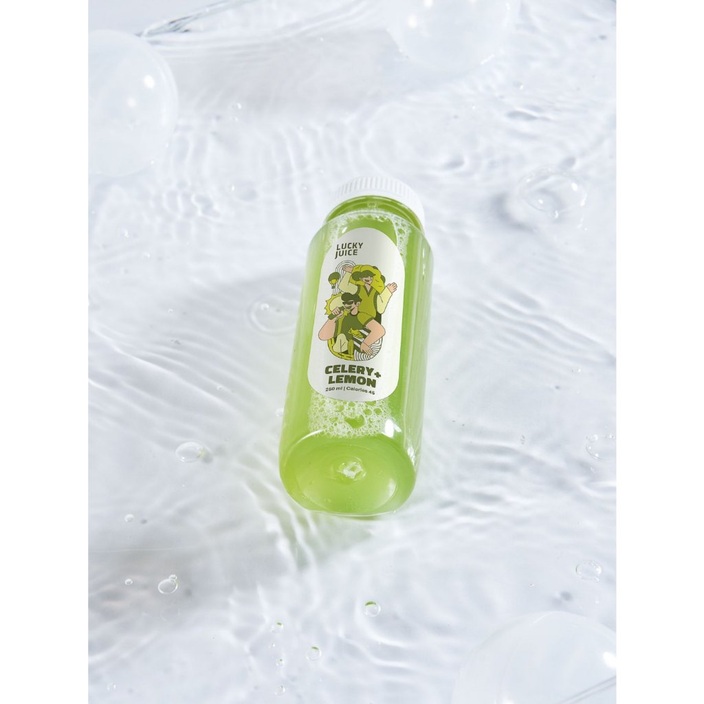 

Cold Pressed Juice Seledri Lemon - Celery + Lemon - Lucky Juice