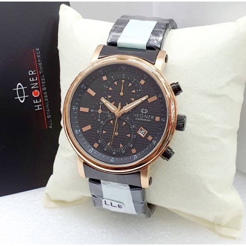 JAM TANGAN PRIA HEGNER 437G-3 / HW 437G-3 / HEGNER 437 chronograph [ORIGINAL]