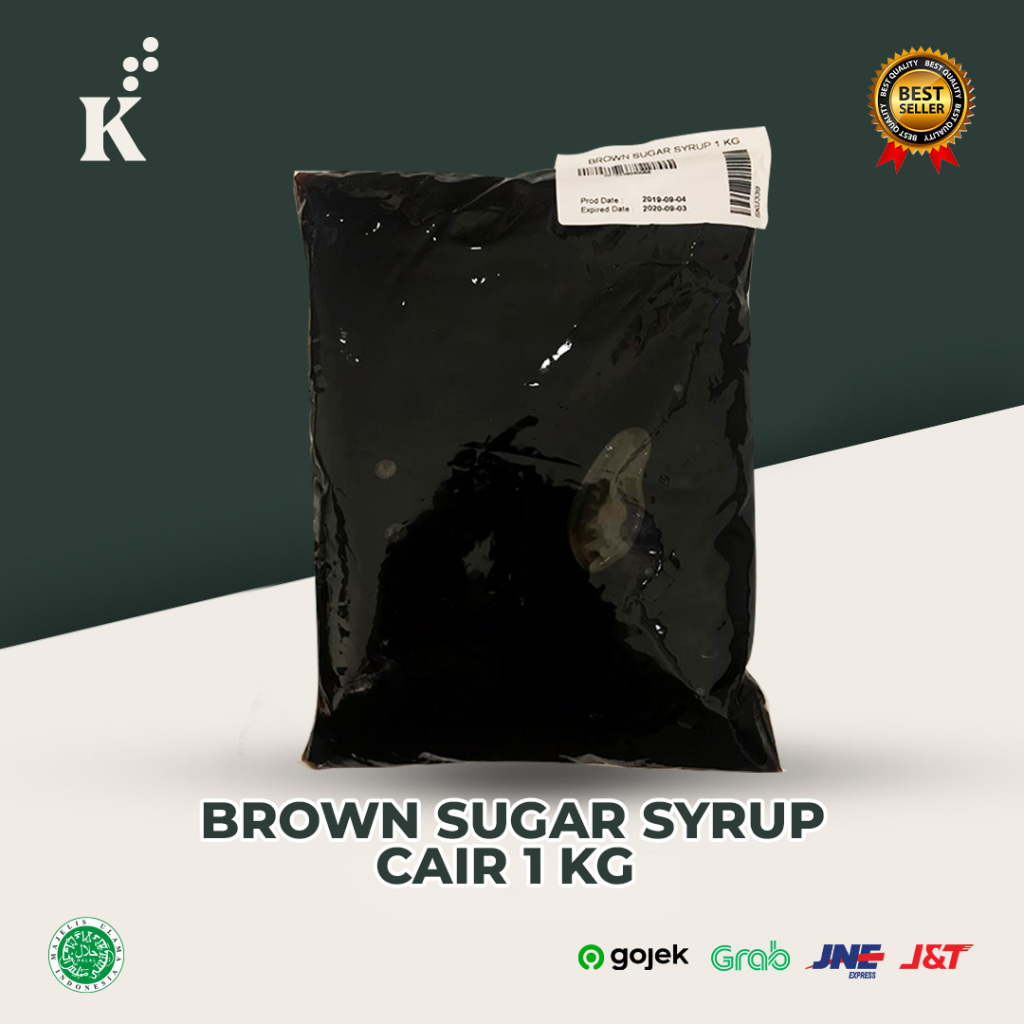 

Brown Sugar Syrup 1kg Gula Brown Sugar Cair 1kg
