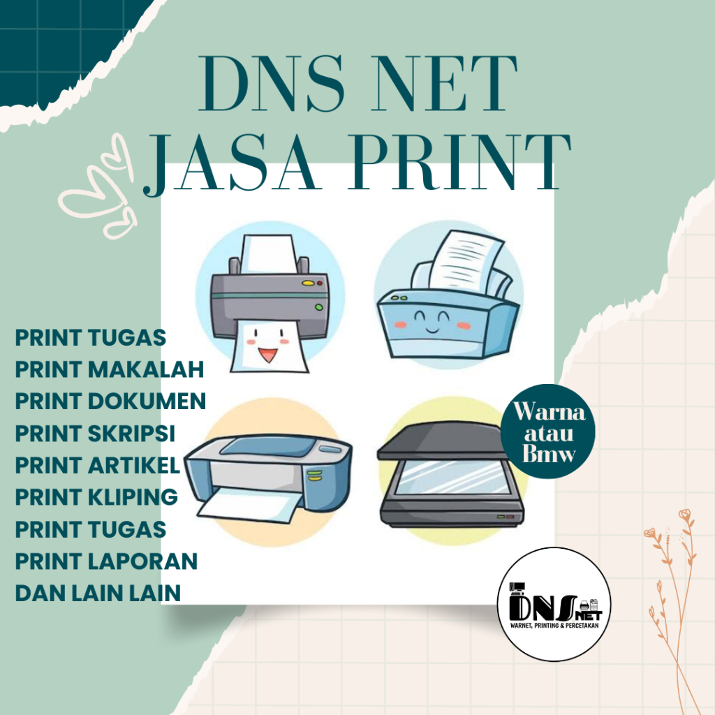 

JASA PRINT WARNA A4 80/85 GSM CETAK SEMUA DOKUMEN LANGSUNG JADI, CETAK MAKALAH, CETAK PROPOSAL, SKRIPSI, TESIS, DLL