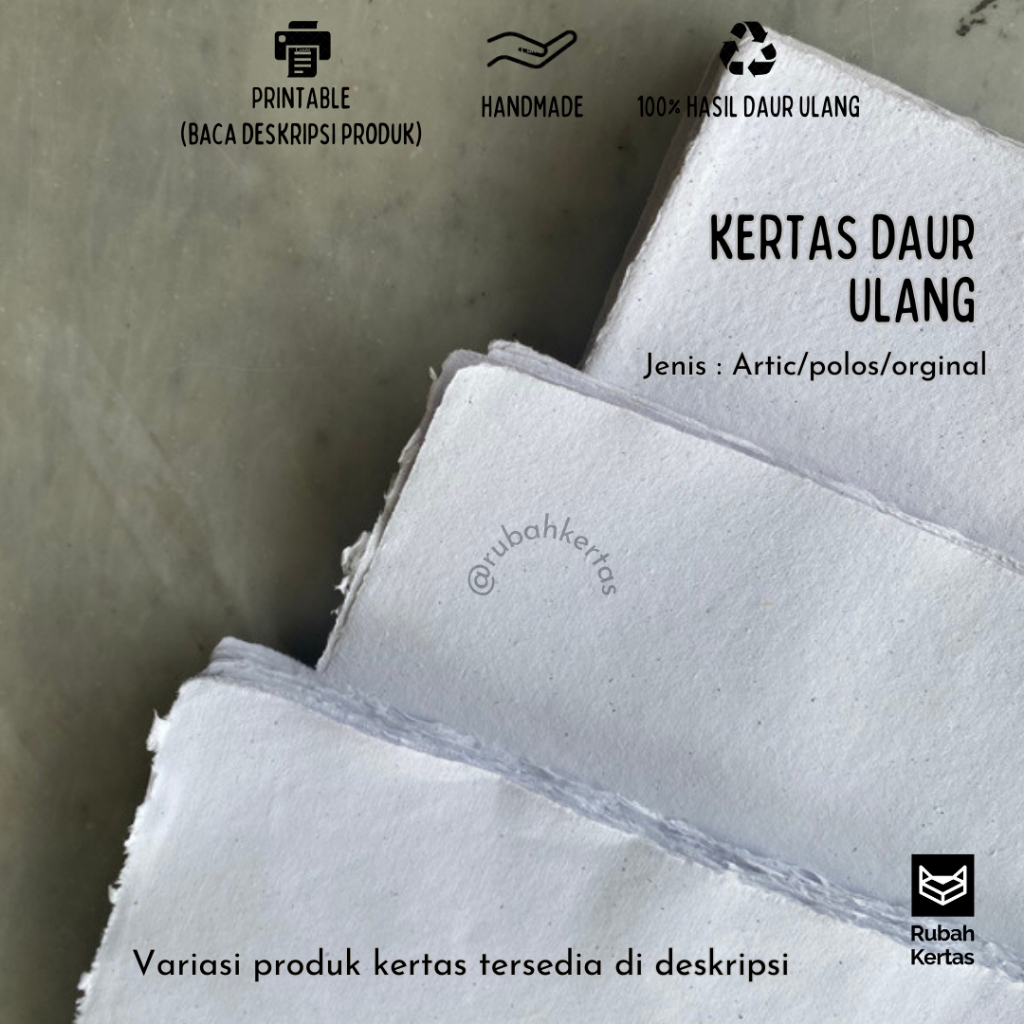 

Kertas Daur Ulang - Polos - 100% Daur Ulang