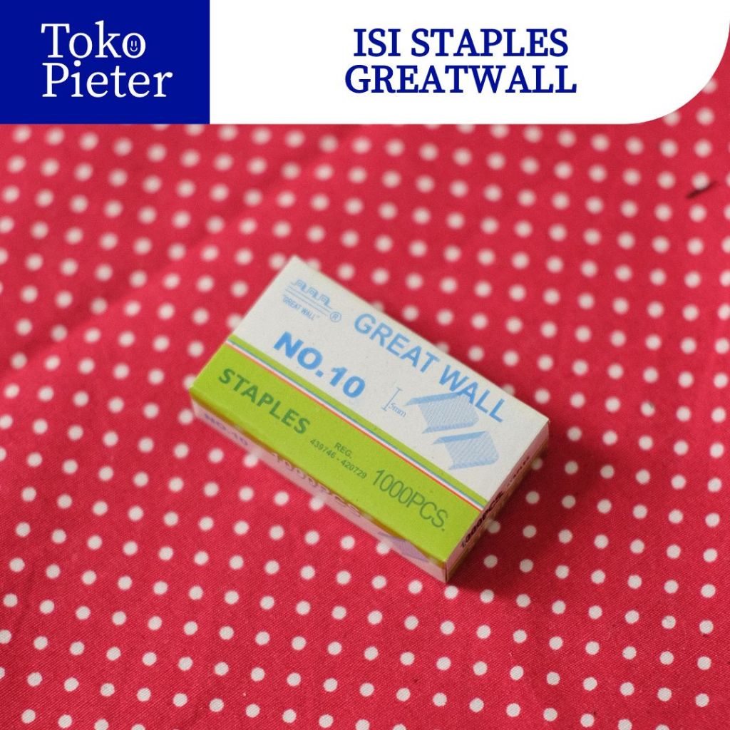 

(1PCS) ISI STAPLES KECIL GREAT WALL NO.10 SURABAYA