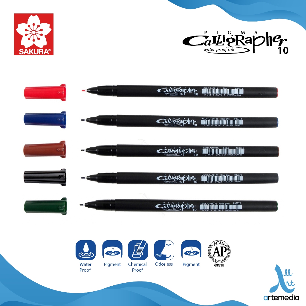 

Sakura Pigma Calligrapher Pen Pena Kaligrafi