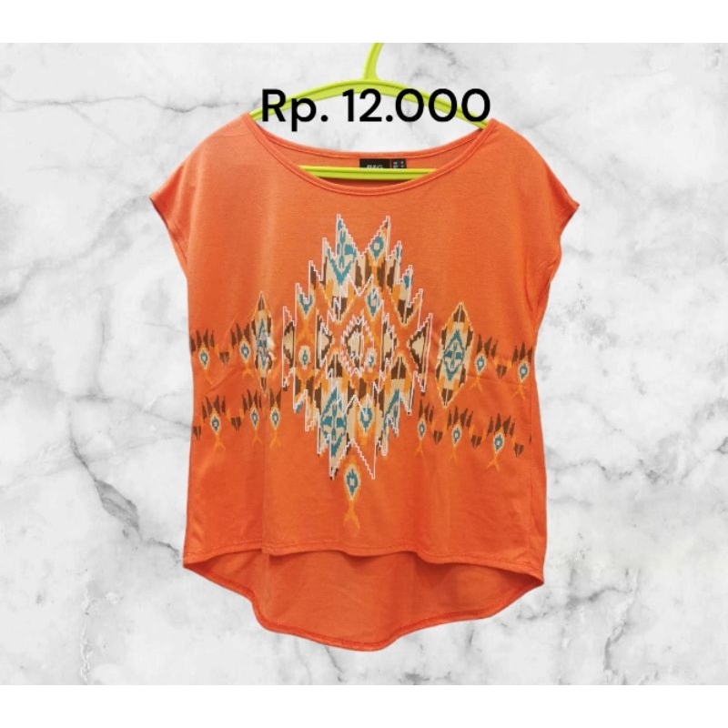 KAOS ORANGE - BAJU ORANGE - T-SHIRT ORANGE - ATASAN WANITA ORANGE - BAJU WANITA ORANGE - ATASAN SANT