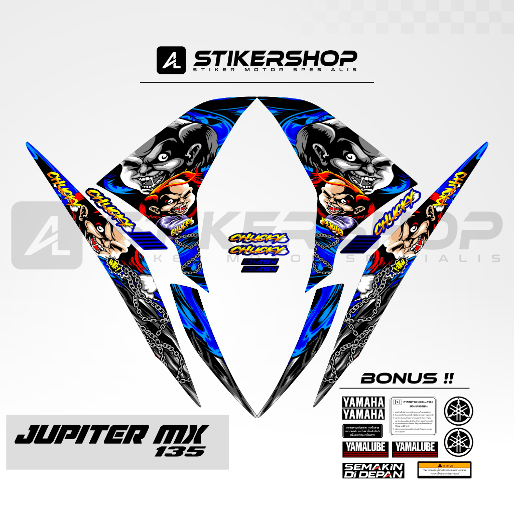 STRIPING JUPITER MX 135 LC EXCITER 135 2010 - 2015 GRAFIS VARIASI 029