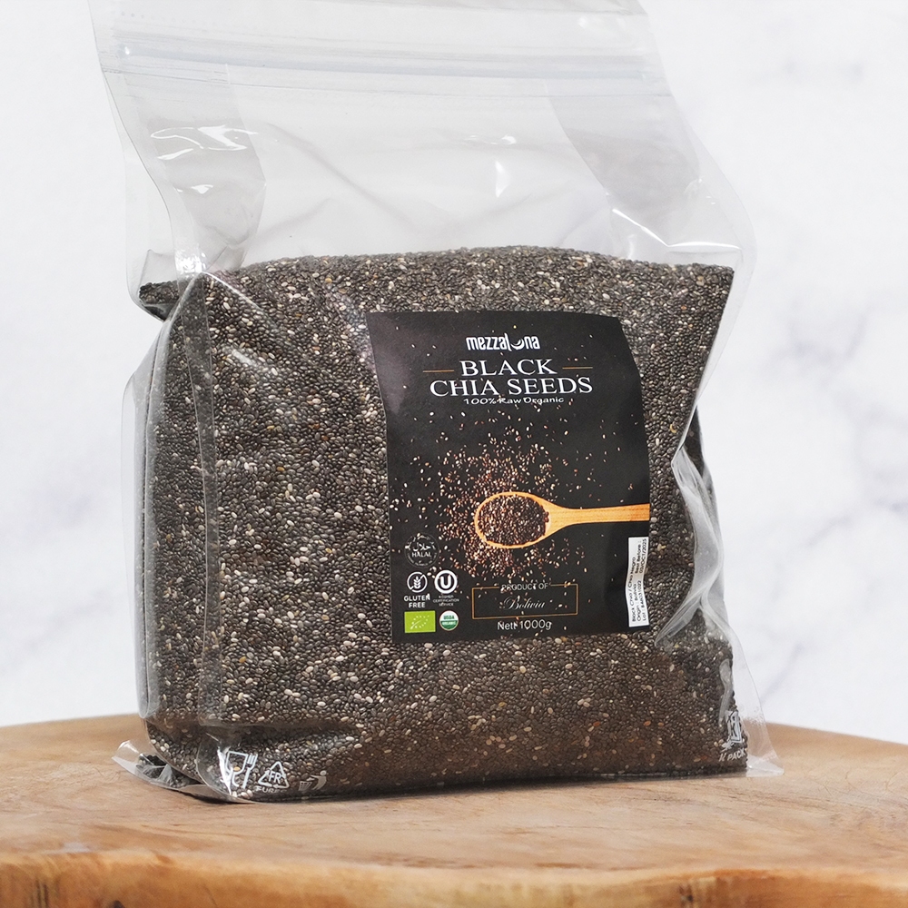 

Mezzaluna Organic Black Chia Seed 1000g 1kg Biji Chia Seeds