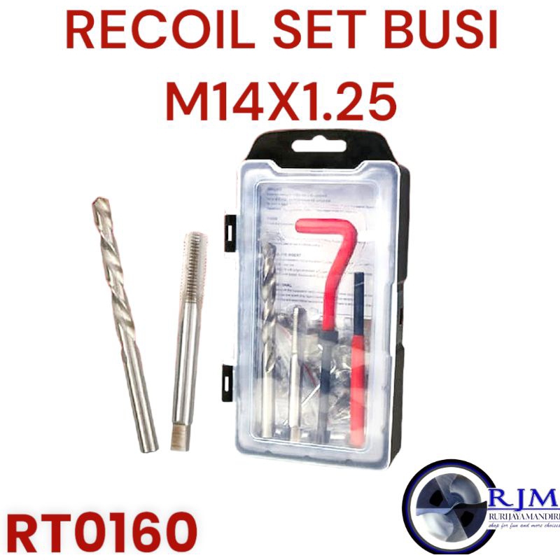 paket recoil set m14x1.25 recoil busi mobil recoil busi motor 2tak rxking ninja