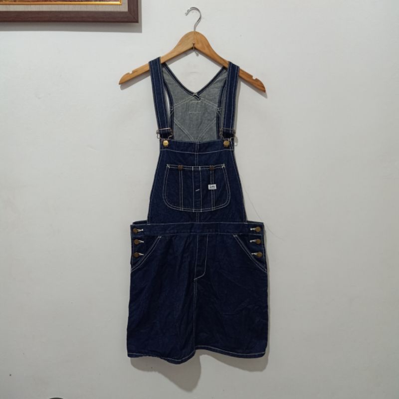 Lee Union Made Sanforized Overalls Denim Skirt