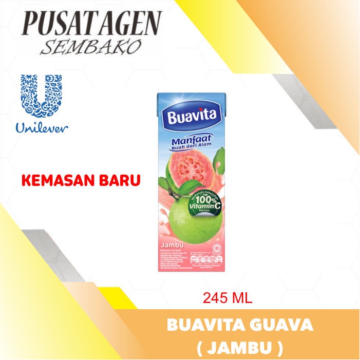 

BUAVITA JUICE GUAVA 245 ML JUS JAMBU 245ML MINUMAN SARI BUAH