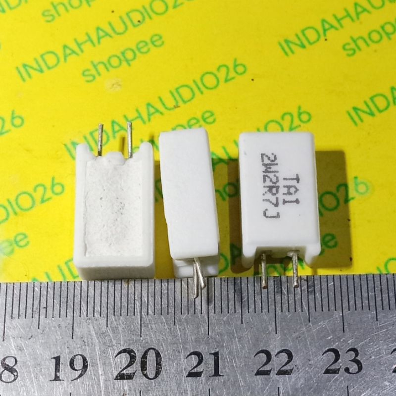 resistor kapur BERDIRI 2R7 2w kapur 2.7 ohm 2 watt 2,7 ohm 5watt