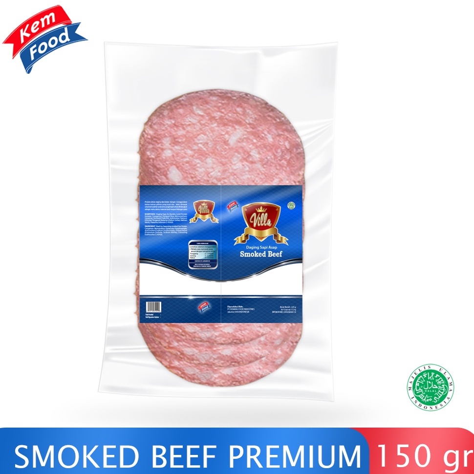 

AKT758 Stok terbaru Villa Smoked Beef Daging Sapi Asap Premium 15gr