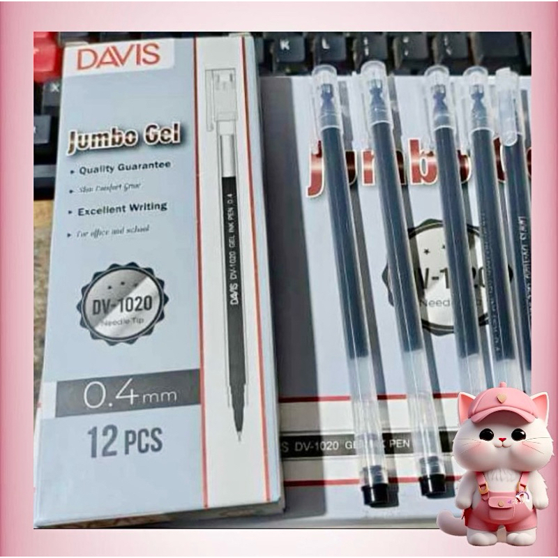 

N191 ( 12 PCS ) Pulpen Gel Davis / Pen Davis JUMBO Gel ( Lusin )