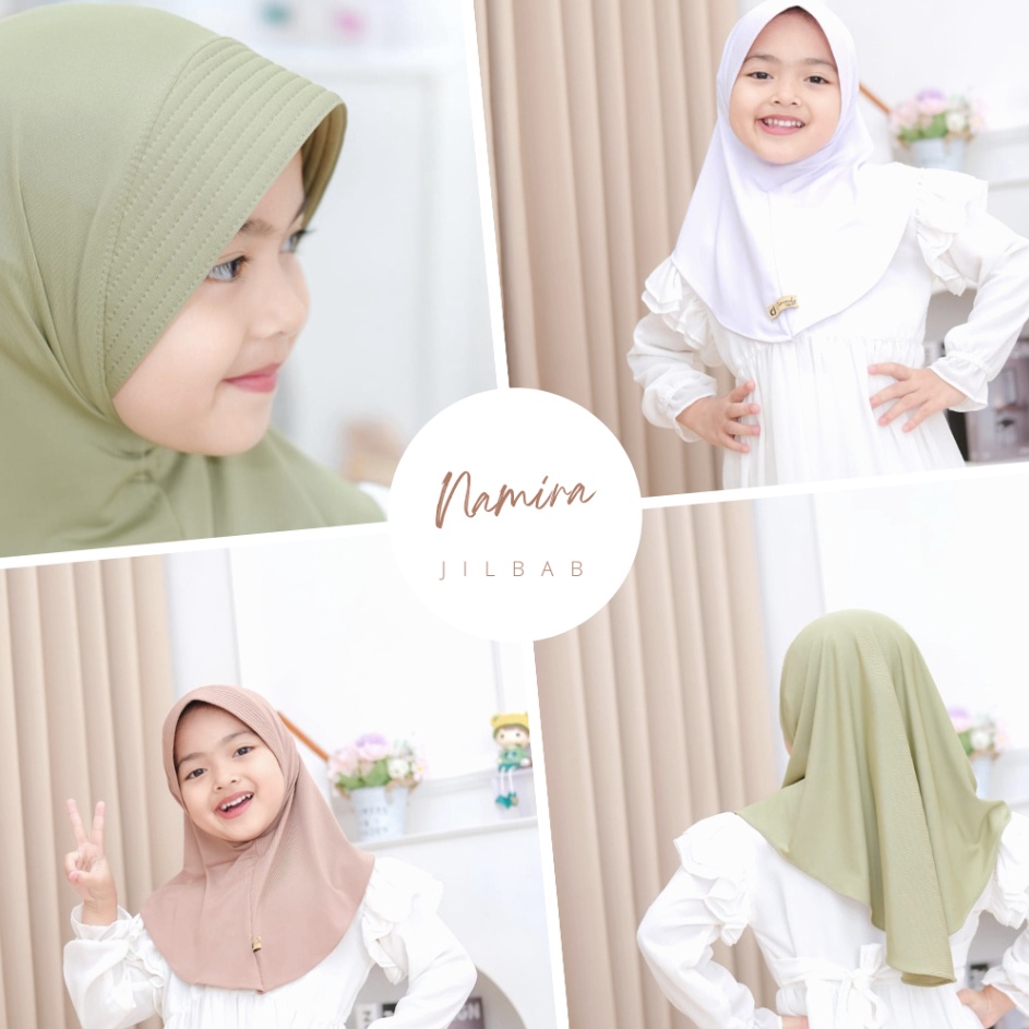 Pilih Ini KERUDUNG JILBAB ANAK NAMIRA SPORT USIA 36TH BY DESMONDA HIJAB BAHAN JERSEY BALON