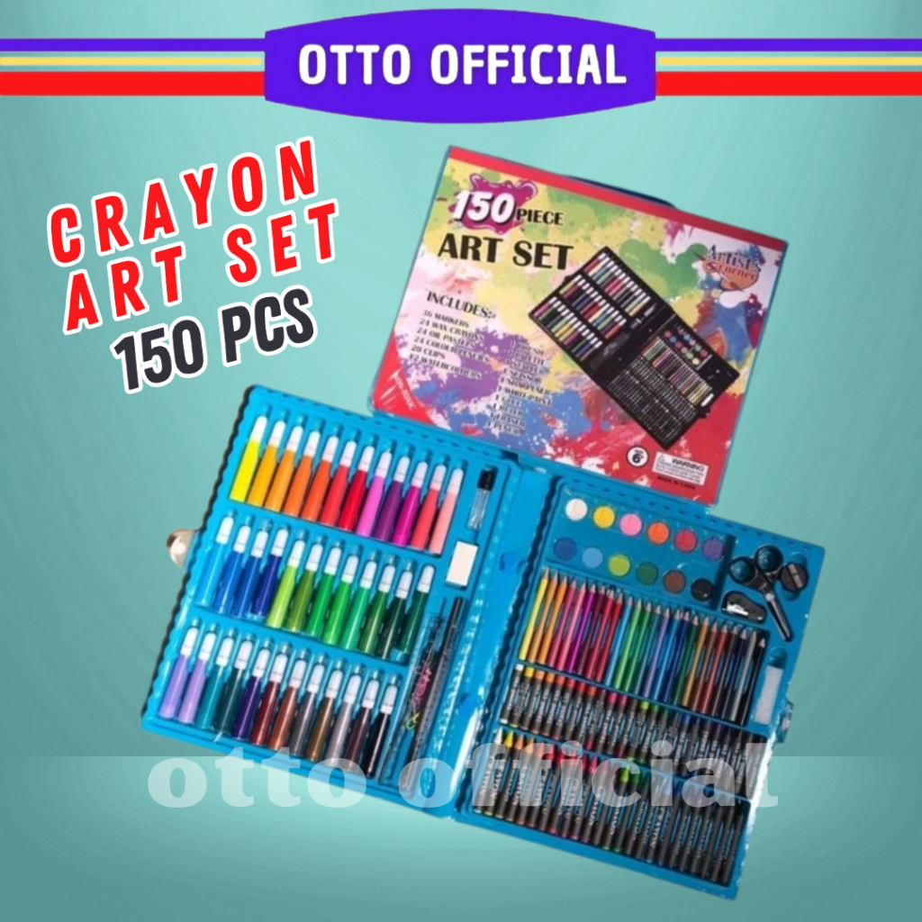 

CRAYON ART COLOURING SET ISI 150 PCS / ALAT MELUKIS DAN MEWARNAI ANAK