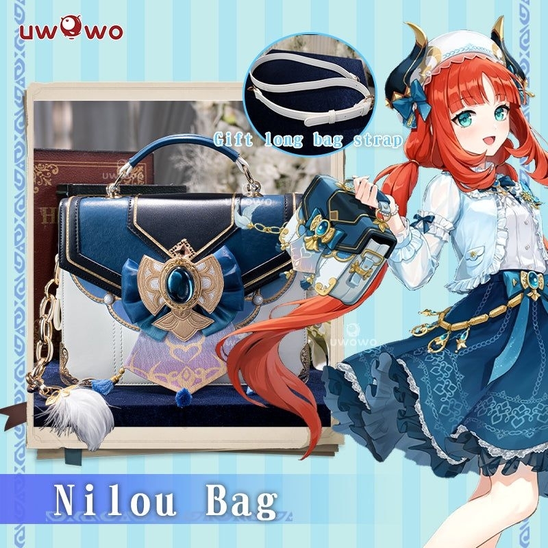 Tas Uwowo Genshin Impact Fanart Nilou Casual Dress Cosplay Bag Handbag With Strap Only Costume Props