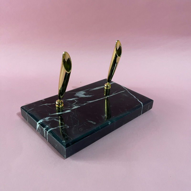 Tempat pena Meja kantor marble black nero