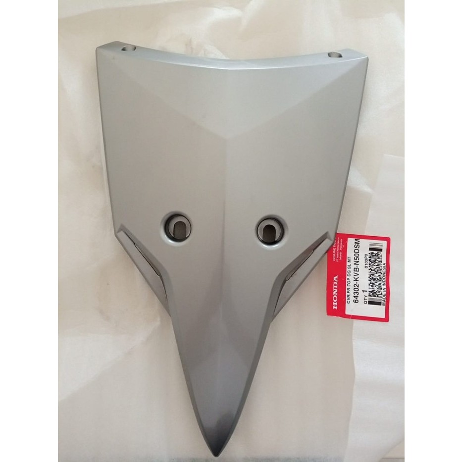 Dasi Cover Front Top Vario 110 Karbu Techno Silver 64302-KVB-N50DSM