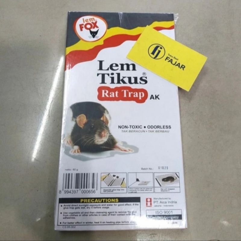 Lem tikus papan buku FOX / bukan racun tikus tidak berbau mouse trap glue