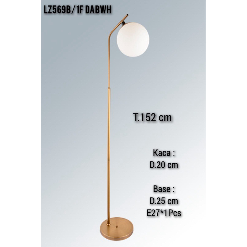 LAMPU STANDING NORDIC KACA SUSU