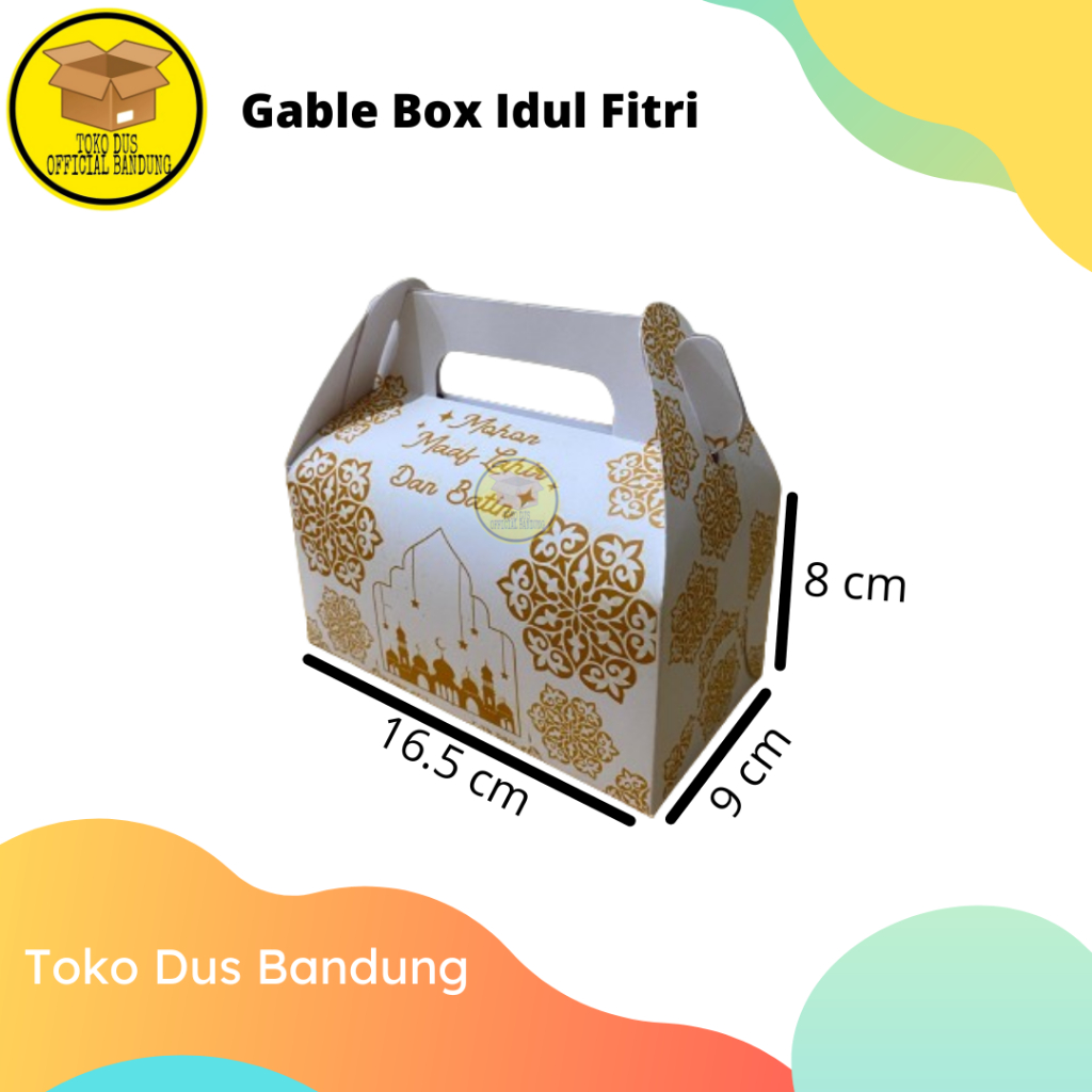 

RB (Isi 25 Pcs) Gable Box Idul Fitri/Box Kue/Box Ulang Tahun/Box Hampers/Box Termurah Langsung Dari